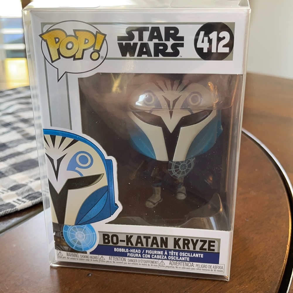 Star Wars PoP! Bo-Kayan Kryze action figure.